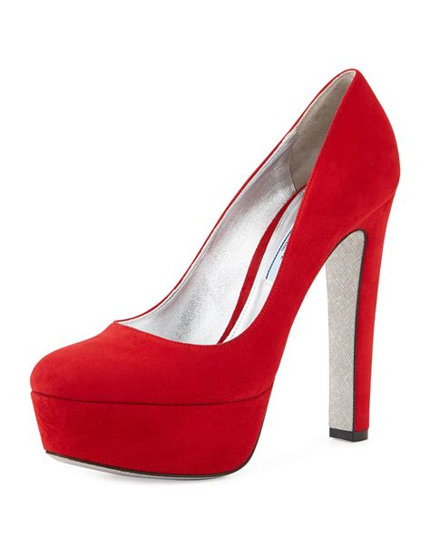 prada women's high heel shoes|prada high heels platform.